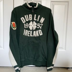 Vintage Ireland Lucky Brand Zip Up